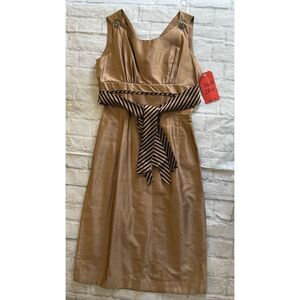 Vintage 1960s Satin Empire Waist Dress w/ Sash | Studio Wardrobe